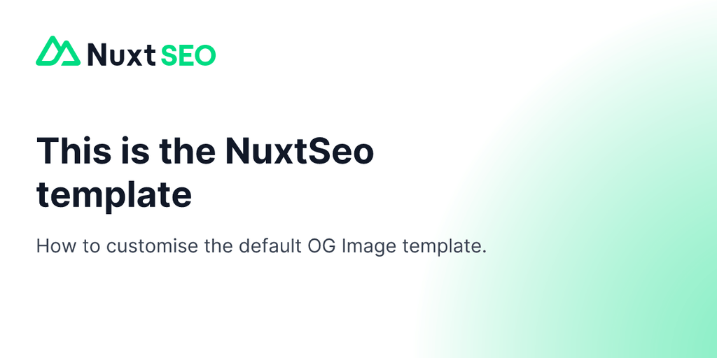 Aperçu de l'Image OG NuxtSEO